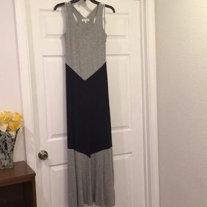 Monteau chevron maxi dress